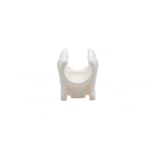 Image of Talon OPS15 Snap-in Open Plastic Pipe Clip, White, 15 mm, Set of 100 Piece