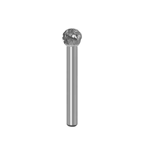 Image of Boxonly Tungsten Carbide Rotary Burr Die Grinder Bits Double Cut 1/4" Shank Rotary Tool Grinding Head Diameter 10mm for Woodworking Drilling DIY Engraving Metal Polishing DX1009M06