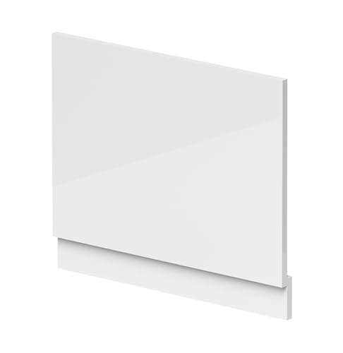 Image of Balterley Bath End Panel 700mm, MDF End Bath Panels White with Plinth, Straight Bathroom Panels for Bathtub, Waterproof Panel Covering for Bathroom Baths and Soaking Tubs (White)