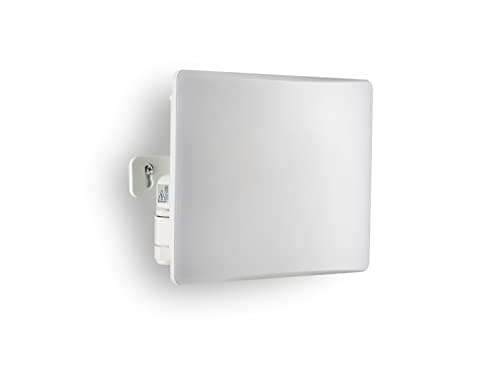 Image of Auraglow 80W 6600lm Full Screen Slimline Compact LED Flood Light White Outdoor Wall Lamp