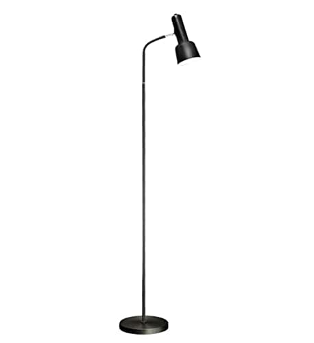 Image of Nordic Modern Iron Floor Lamp - Adjustable Standing Light for Living Room Bedroom Study & Reading - Sleek Black Design for Home Decor - Versatile Standard Floor Lamps