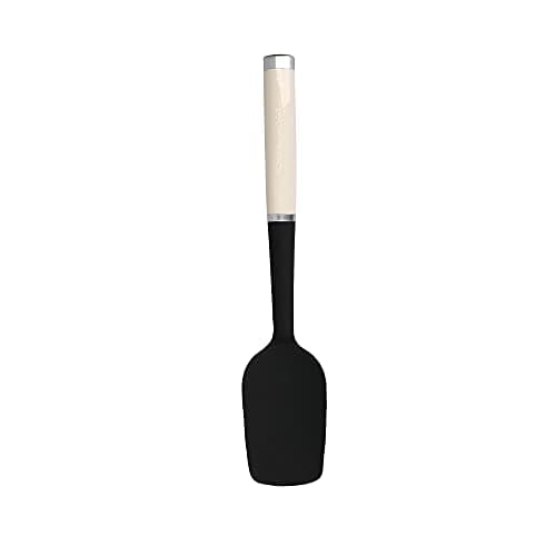 Image of KitchenAid Silicone Spoon Spatula, Heat Resistant Cooking Utensil, Almond Cream