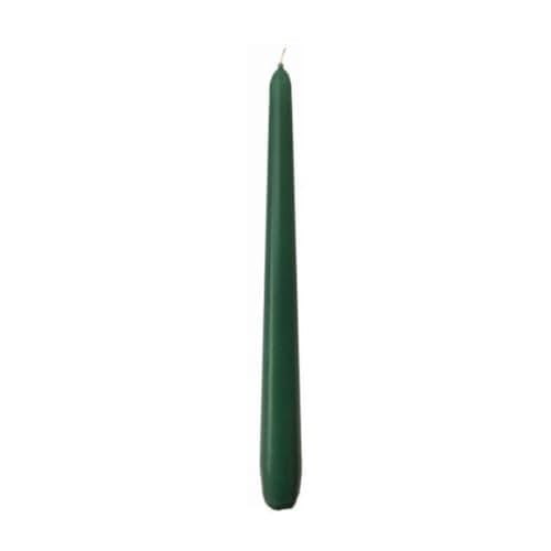Image of Price's Candles Tapered Dinner Candles Green Unscented Wax Pack of 50 | 7 Hour Burn Time Elegant Long Candles for Home Decor, Events, Celebrations & Dining