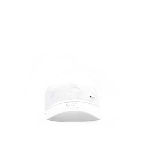Image of NIKE Unisex Metal Swoosh H86 Adjustable Cap, white/metallic silver, One Size UK