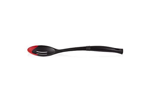 Image of Le Creuset Professional Silicone Edge Slotted Spoon, Silicone/Nylon, Cerise, 93100300060008