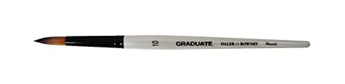 Image of Daler-Rowney Graduate Multi-Technique Brush, Synthetic Hair, Short Handle, Round, 10