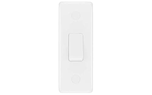 Image of BG 847 Moulded Round Edge | White | 1 Gang 10A 2 Way Architrave Switch