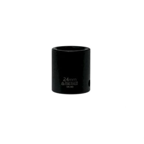Image of Teng Tools 24MM 1/2 Inch Drive ANSI 6 Point Metric Shallow Chrome Molybdenum Impact Socket | Mechanic Tool | Hand Tool - 920524AN