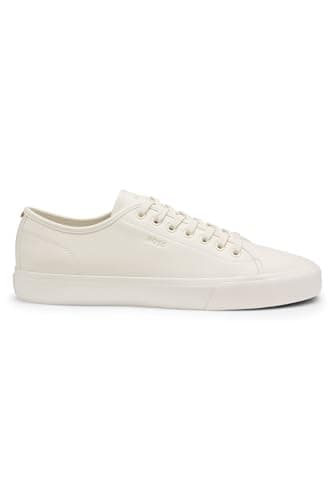 Image of BOSS Men's Aiden_Tenn_sgrpu Tennis Trainers, Light Beige, 8 UK