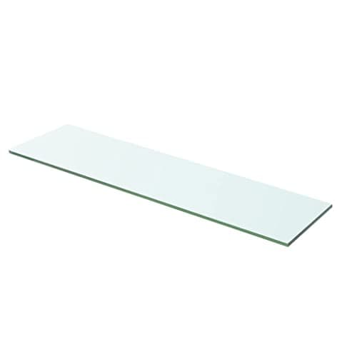 Image of vidaXL Shelf Panel Glass Clear 60x12cm Storage Plate Sheet Shelving Display
