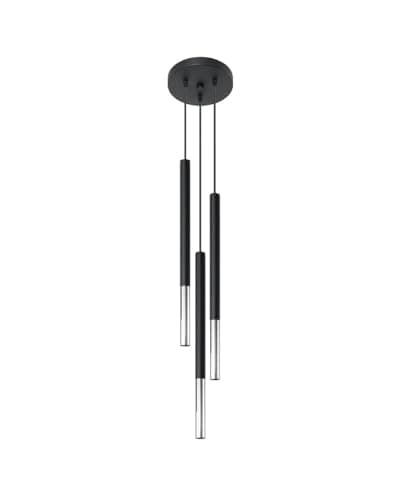 Image of Sollux MOZAICA SL.0887 Cluster Drop Pendant Light Black, Chrome G9