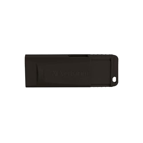 Image of Verbatim Slider USB-flash drive 128 GB - USB 2.0 - USB memory stick - for laptop notebook ultrabook TV car stereo - USB 2.0 stick - data stick with sliding-mechanism - black