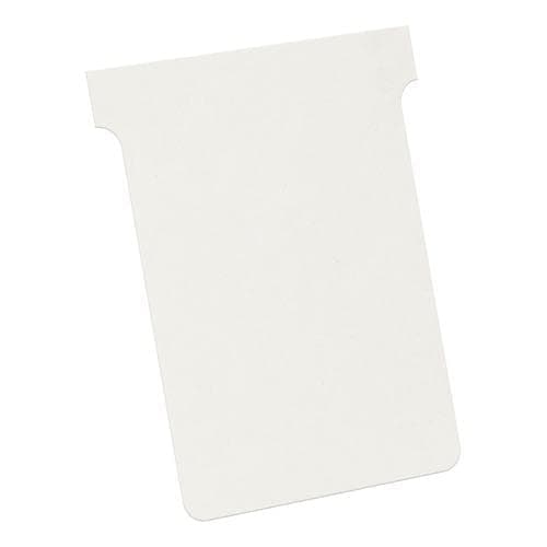 Image of T-Cards 160gsm Tab Top 15mm W92x Bottom W80x Full H120mm Size 3 White Ref 2003002 [Pack 100] + Free Finchley Refill Pen