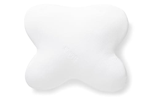 Image of TEMPUR Ombracio Pillow 60cm x 50cm - Unique Huggable Star Shape Pillow Designed For Abdominal Sleepers. Made from NASA Recognised Memory Foam Material. Made in Denmark, White