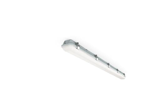 Image of 4lite Non Corrosive Batten (Grey) 6300lm Indoor or Outdoor 5ft Cool White IP65 Rated Twin LED Integrated 58W Strip Light - 4L3/1104N-4Yr Guarantee
