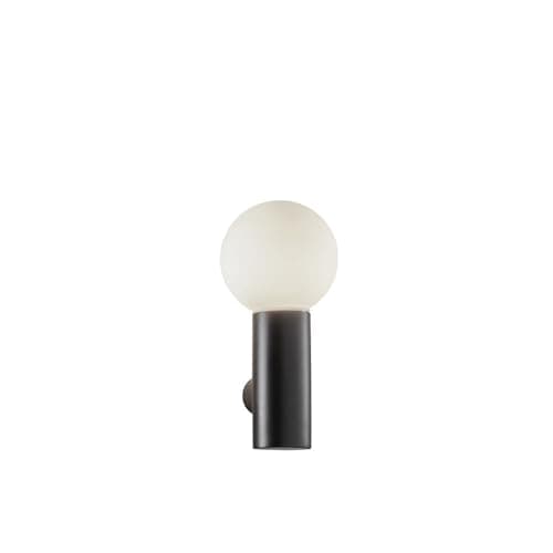 Image of LEDS C4 Mist Single Bathroom Wall Light Metallic Black E14