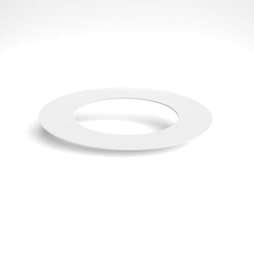 Image of Focus Displays Round Downlight/Spotlight Surround/Bezel Repair Ring Matt White (65mm Hole, 110mm Outside)