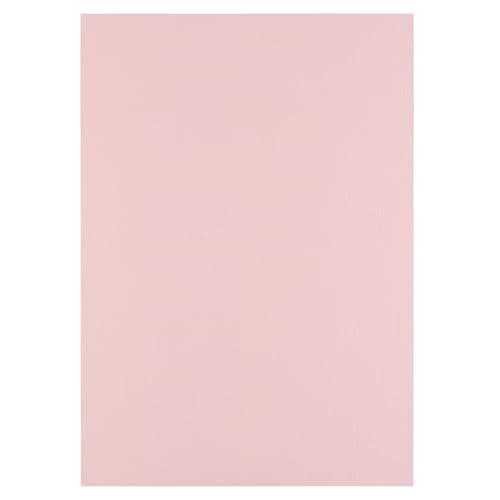 Image of Florence Linen Cardstock A4 Pink (Rose) - 10 Sheets of 250 GSM Coloured Paper - Card Making Supplies for Scrapbooking and Other Crafts