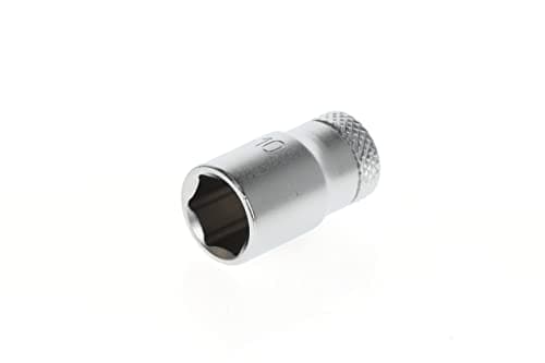 Image of GEDORE Socket, 1/4" 6.3 mm drive, Hexagonal, 10 mm width, Tool, 20 10, Chrome-plated steel