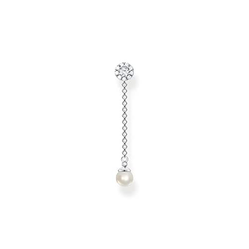 Image of THOMAS SABO Single ear stud with pearls pendant long silver 925 Sterling Silver