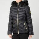 Image of Barbour InternationalTM Island Quilted Women's Jacket Black/Black UK12 EU38 US8