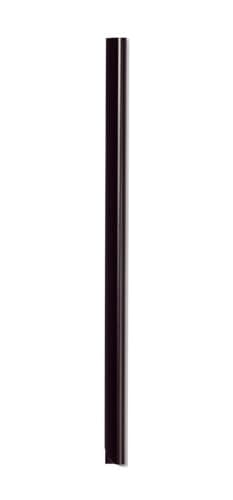 Image of A4 Spine Bar 6mm Black - Pack of 100 - Quick and Easy Binding for Unpunched Documents - Holds Up to 60 A4 Sheets