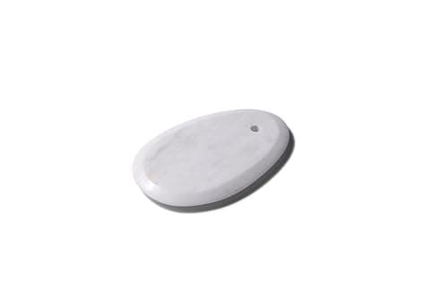 Image of apollo THE HOUSEWARES BRAND Marble Small Teardrop Board, Heat Resistant Kitchen Protector, Non-Slip Cutting & Chopping Board, Durable Serving Platter, White Marble, 7.5x11x1cm