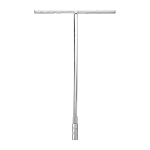 Image of sourcing map T-Handle Wrench Socket, 6-Point Steel Metric Socket Wrench (8mm) with Long Reach for Motorcycle Bicycle Car Repair, Silver