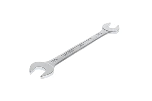 Image of GEDORE Double Open-Ended Spanner 17 x 22 mm, High-Quality Vanadium Steel, Anti-Glare Look, According to DIN 3110, Silver