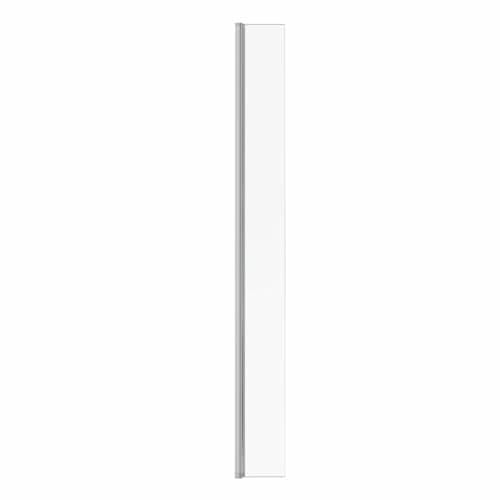 Image of NRG 215 x 1950mm Wet Room Return Panel for Bathroom Shower Enclosures Glass Chrome Framed