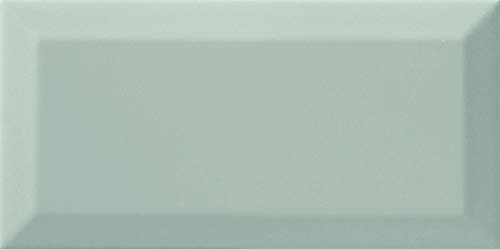 Image of Metro Powdered Blue Ceramic Wall Bathroom Tile Subway Brick Effect 100mm x 200mm Bevelled Edge Kitchen Tiles Gloss Finish 1m2 Box of 50