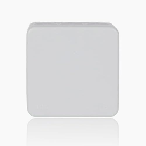 Image of ABB EcoSolutions AP9/G Grey Colour Waterproof Junction Box IP65 • 86x86x39mm • Waterproof Electric Cable Connector Unit • Recycled Plastic • Shockproof Sealed Enclosure