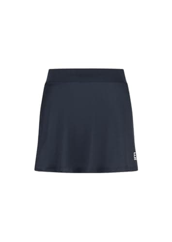 Image of Emporio Armani EA7 Women's Tennis Pro Mini Skirt with Shorts in Technical Fabric VENTUS7-8NTN51 (IT, Text, XS, Regular, Navy Blue), blue navy