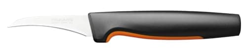 Image of Fiskars Peeling Knife, Straight Blade, Total Length: 19 cm, Steel/Synthetic Material, Functional Form, 1014227, Silver/Black/Orange