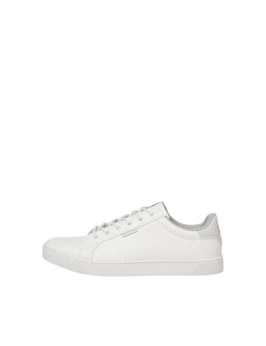 Image of JACK & JONES Jfwtrent Pu Bright White 19 Noos, Men’s Low-Top Sneakers, (Bright White), 11 UK (45 EU)