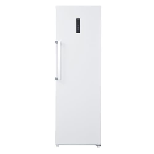 Image of Teknix T60L2W 60cm Freestanding Tall Larder Fridge - Upright with 370L Capacity - Digital Controls - 6 Storage Compartments - White, H185.5 x W60.0 x D65.0 (cm)