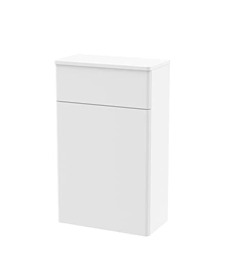 Image of nuie CLA141 Classique Traditional Bathroom Floor Standing WC Toilet Unit (Concealed Cistern and Pan Not Included), 500mm, Satin White
