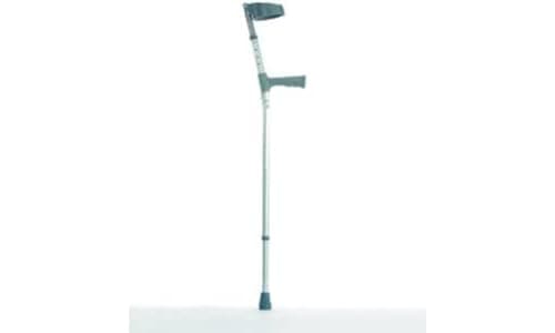 Image of Sunrise Healthcare Double Adjustable Crutches with Plastic Handle (COOPERS) - Medium - Pair, Grery