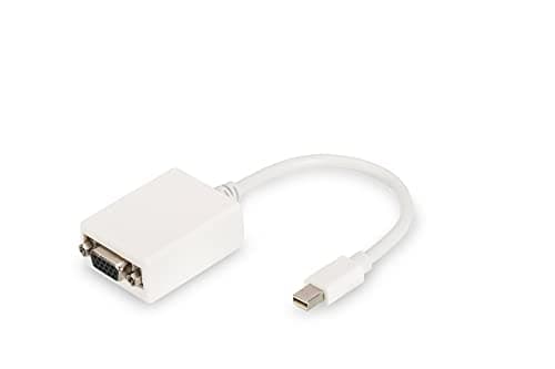 Image of DIGITUS DB-340407-001-W 0.15m Mini DP Male to HD15 Female DisplayPort Adapter Cable - White