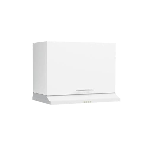 Image of JD Greta 600mm Kitchen Wall Cooker Hood Cabinet with Door – Wall Cooker Hood Unit – White Matt – Modern Storage Cupboard