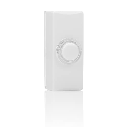 Image of Byron 7730 Wired Illuminated Bell Push, White, 2 Wire