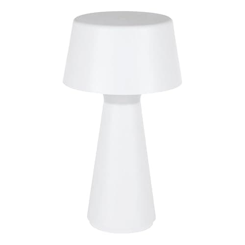 Image of Eglo LED Outdoor Table lamp Scorrano, Rechargeable Bedside lamp Touch dimmable, Cordless Outside Garden Light, Rechargeable via USB, Plastic in White, Warm White-Cold White, IP44