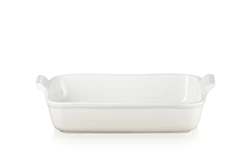 Image of Le Creuset Heritage Rectangular Dish, Stoneware, 32 cm, 2.31 kg, Meringue, 71102327160001