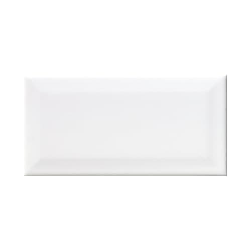 Image of Devon Bevelled 100x 200 Metro Brick Ceramic Tile (50, White)