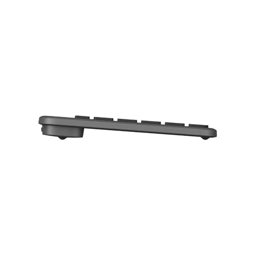 Image of Logitech Signature slim solar+ wireless keyboard, solar and artificial light powered, durable battery that lasts up to 10 years, customizable keys, Bluetooth - Graphite - QWERTY