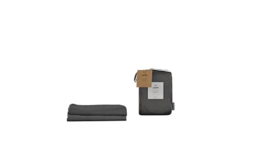 Image of Panda® 100% Bamboo Organic Pillow Cases - 2 Pack Urban Grey 75 cm x 50 cm | Soft & Breathable | Hypoallergenic & Antibacterial | Natural Choice for Skin & Hair | Temperature Regulating | Quality Sleep
