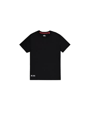 Image of Alpha Industries Men's Label Back Print T-Shirt, Black, XL
