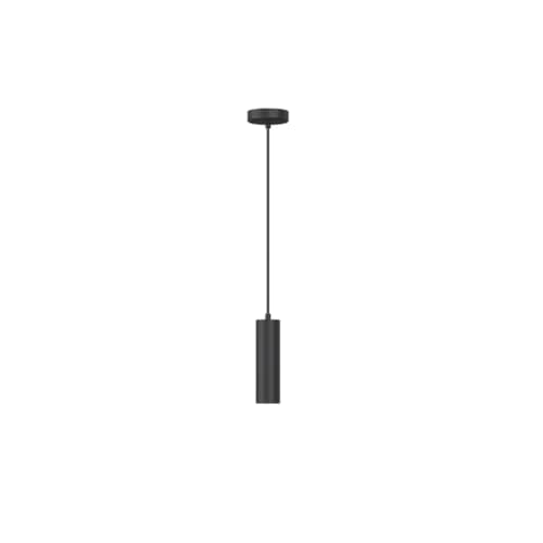 Image of CALEX - Pendant Light, 1 Light, Ceiling Light GU10 Holder, Aluminium Fixture, Adjustable Height, Matt Black