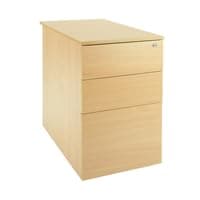 Image of Serrion Desk High Pedestal 600 Ferrera Oak KF74111
