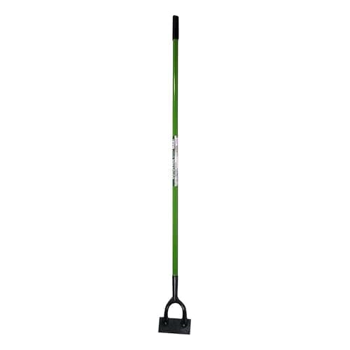 Image of AAMEN Dutch Garden Hoe with Carbon Steel Blade & Durable Tubular Steel Shaft, Garden Tools For Weeding, Digging, Ditching, Non-Slip PVC Grip, Gardening Hoe Heavy Duty Long Handle, 138x15x6 cm